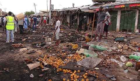 Bimba si fa esplodere in un mercato a Maiduguri